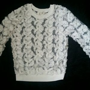 See through Floral Top